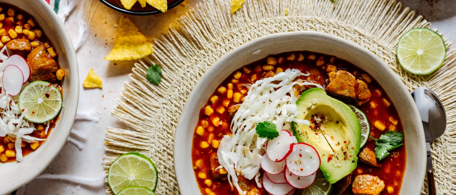 Pozole Rojo- Mexikanischer Mais-Eintopf 