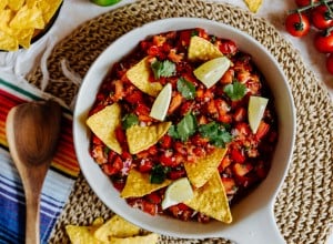 Picco de Gallo mit Nachos 
