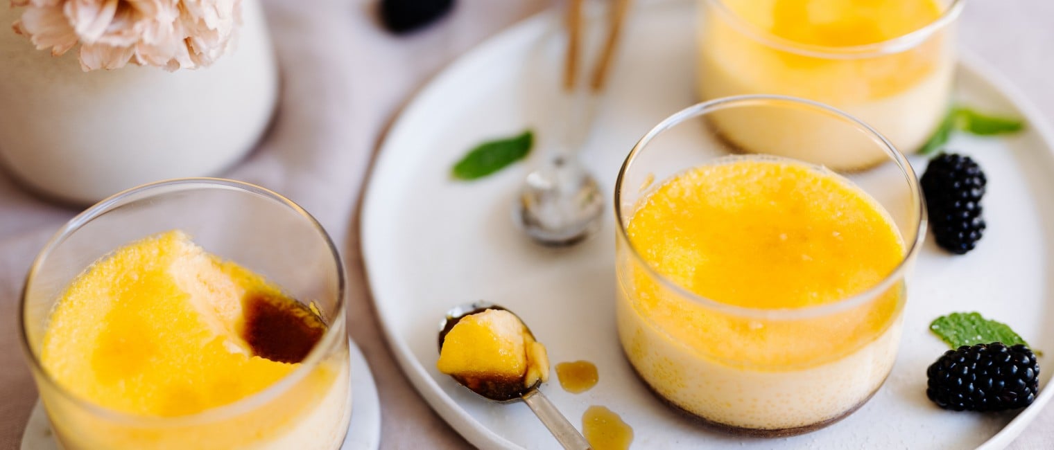 Creme Caramel im Glas