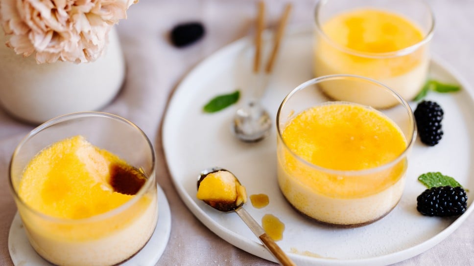 Creme Caramel im Glas