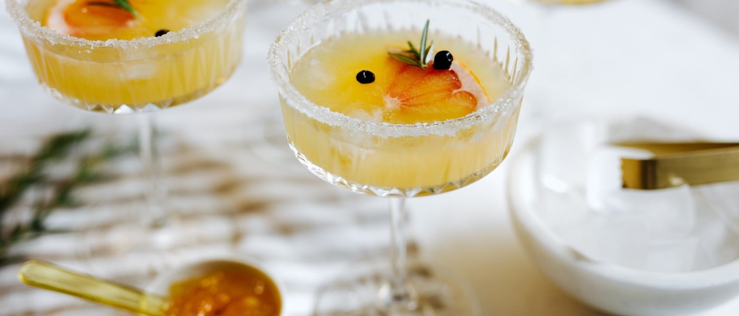 Yuzu Tea Mocktail mit Grapefruit