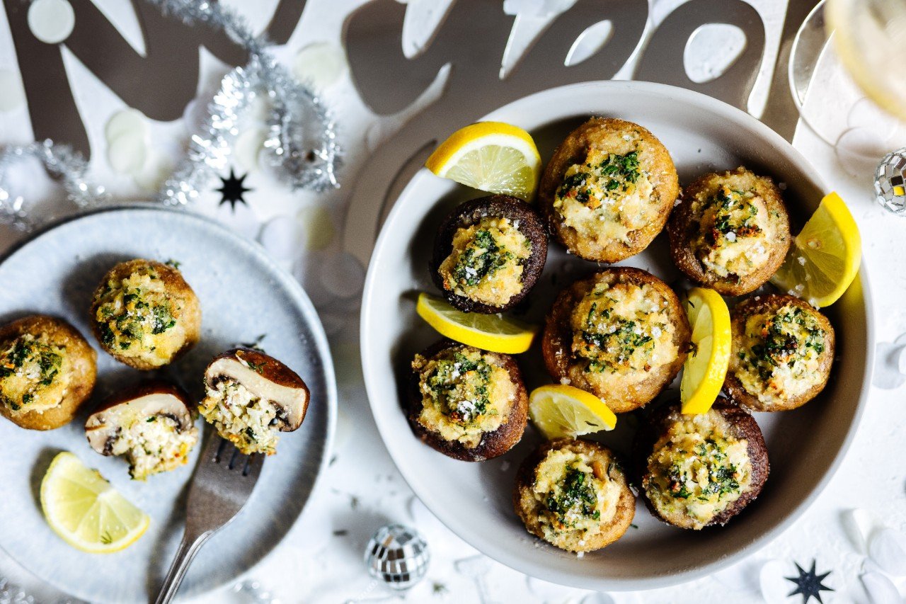 Gefüllte Champignons mit Frischkäse