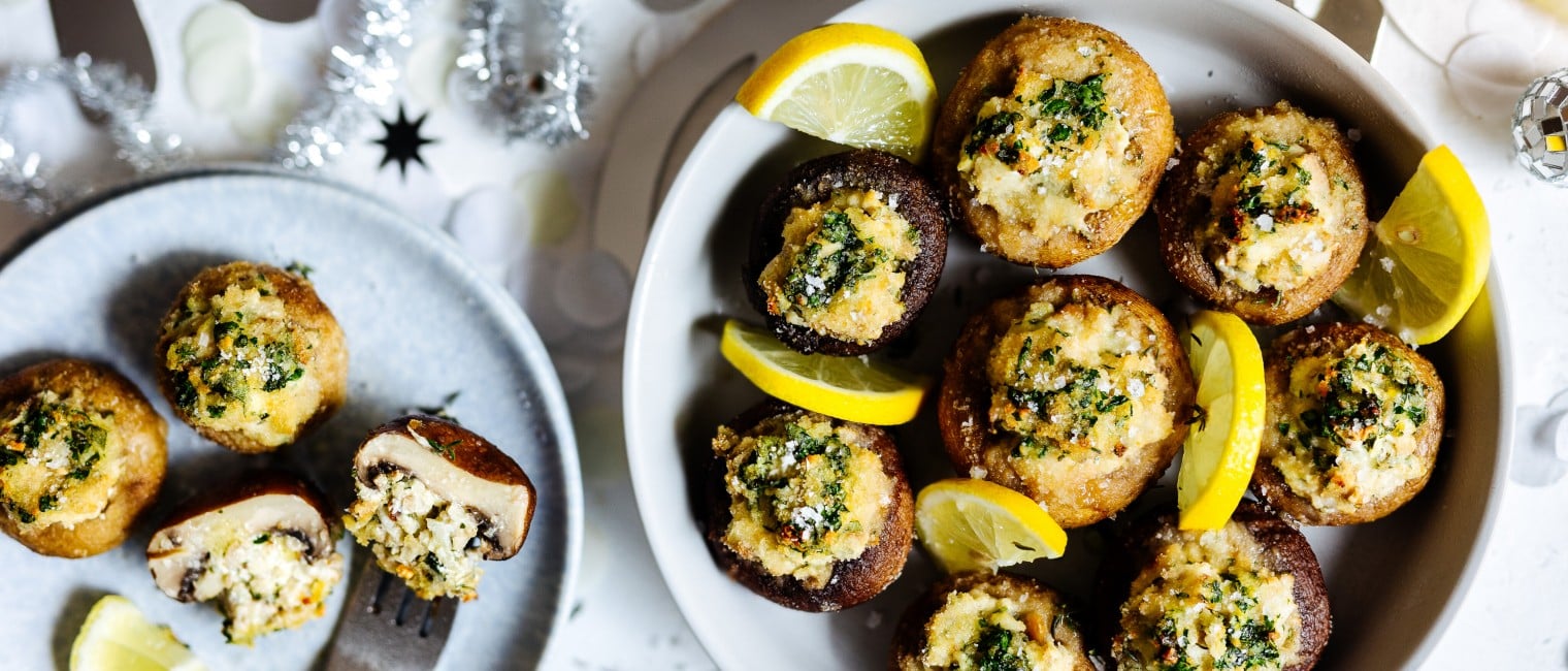 Gefüllte Champignons mit Frischkäse