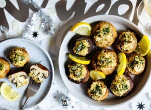 Gefüllte Champignons
