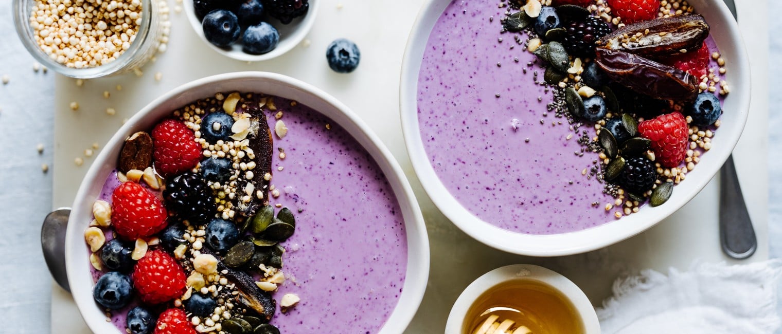Skyr-Bowl mit Heidelbeeren 