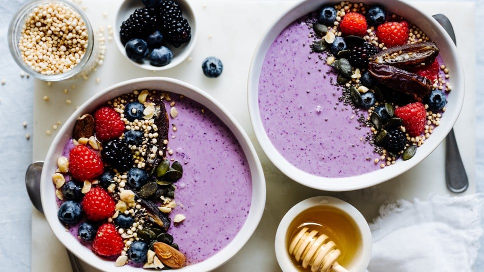 Skyr-Bowl mit Heidelbeeren 