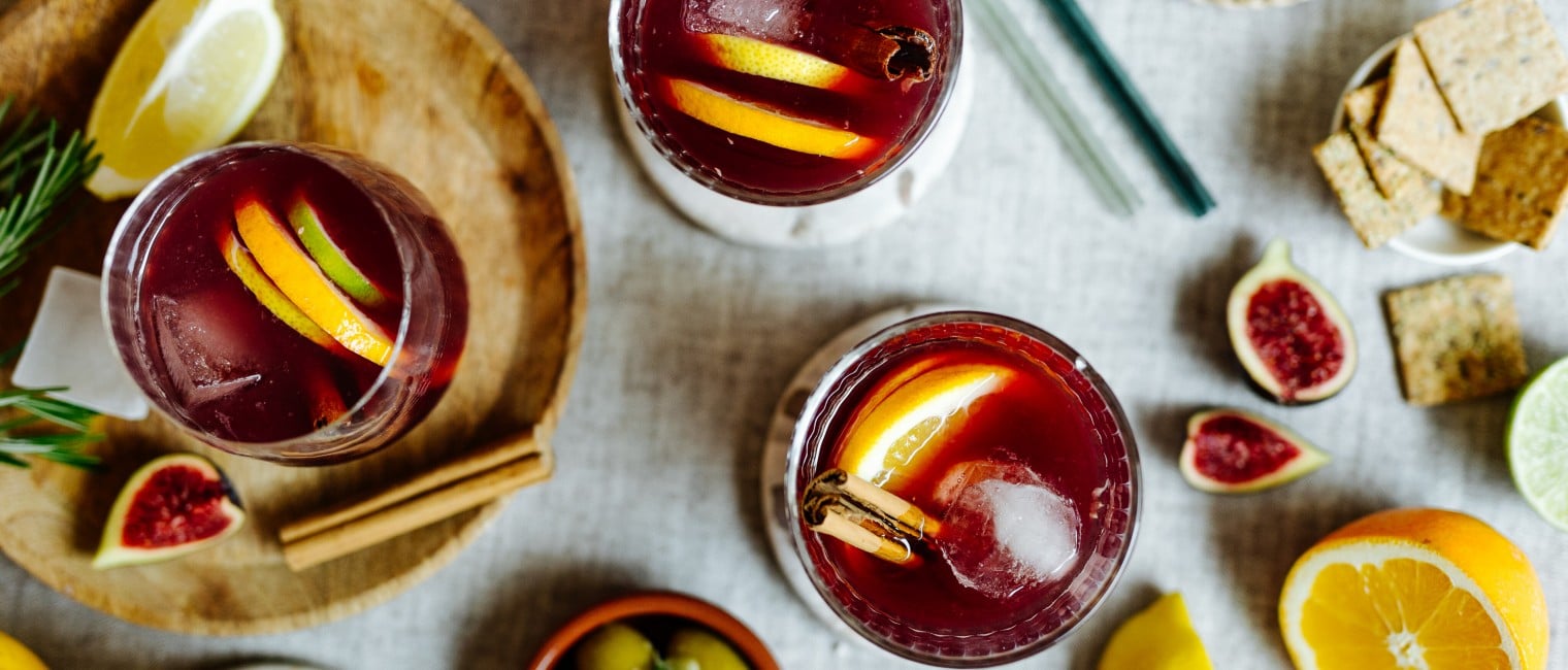 Selbstgemachter Sangria