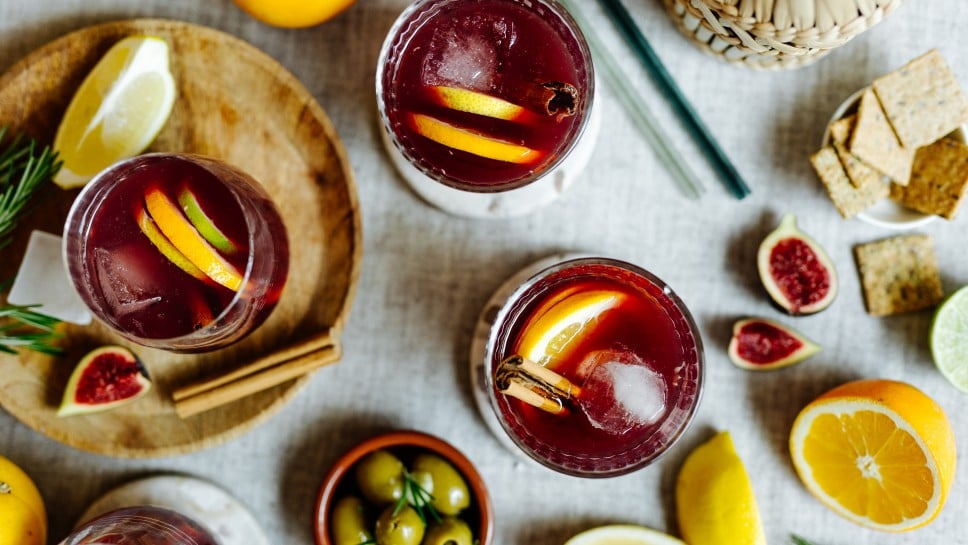 Selbstgemachter Sangria