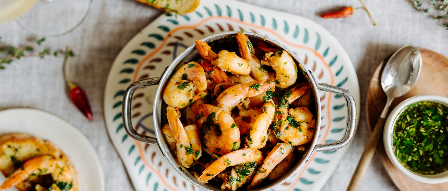 Knoblauch-Garnelen mit Chili