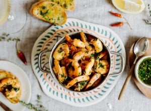 Knoblauch-Garnelen mit Chili