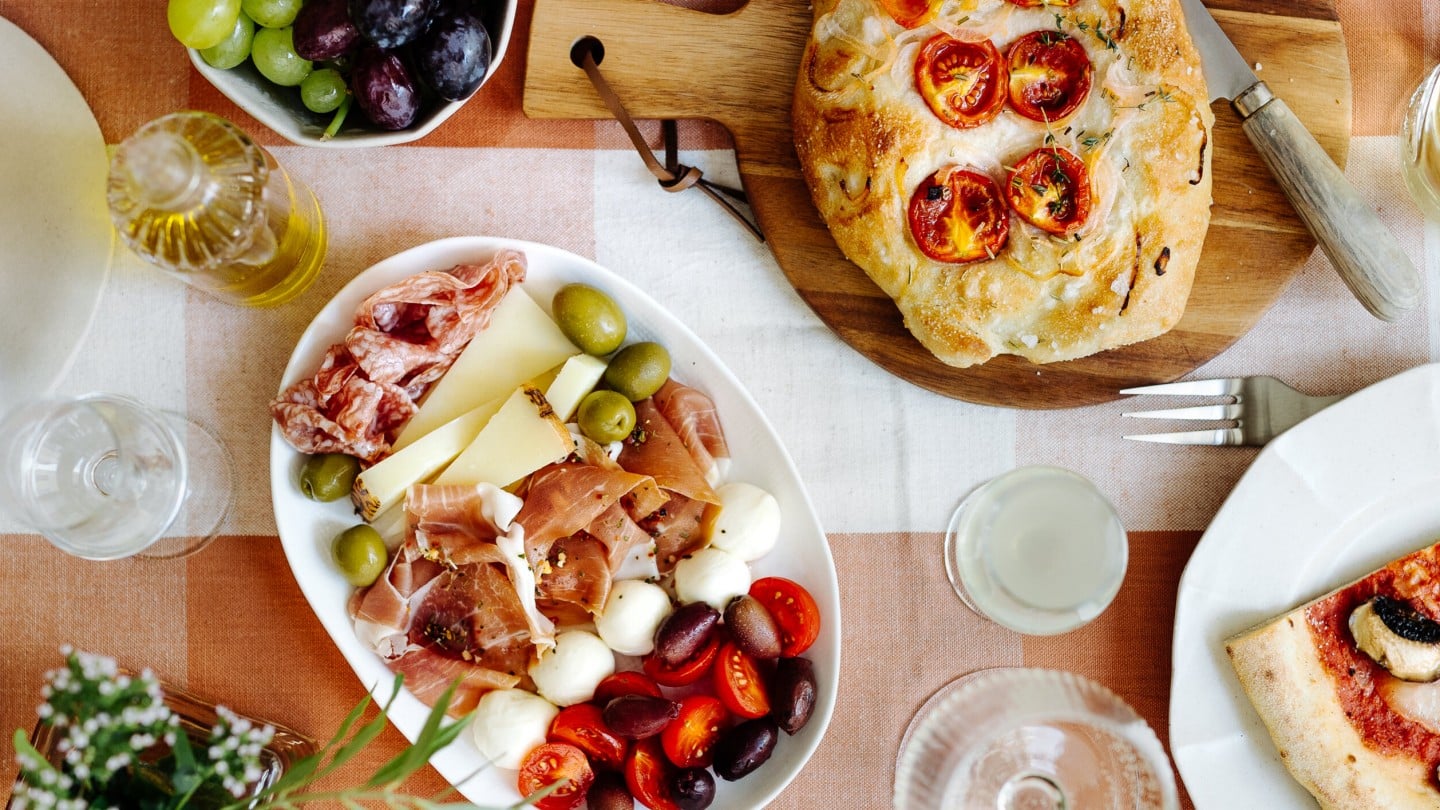 Pizza-Antipasti und Dolce Header