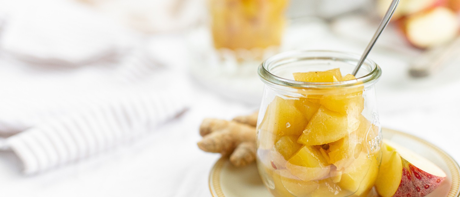 SPAR Mahlzeit Würziges Apfelkompott mit Ingwer