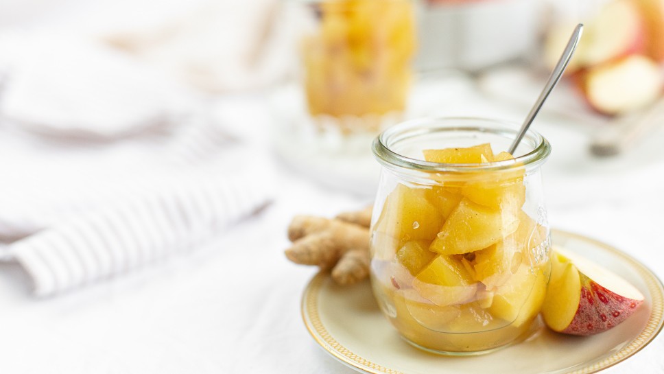 SPAR Mahlzeit Würziges Apfelkompott mit Ingwer