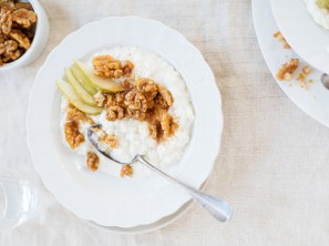 SPAR Mahlzeit Milchreis mit karamellisierten Walnüssen