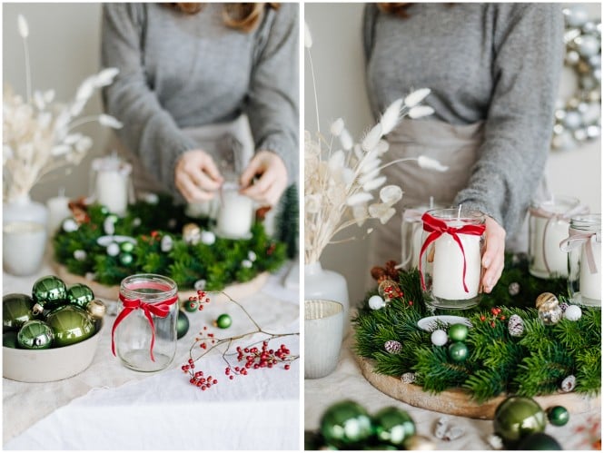 SPAR Mahlzeit Upcycling Adventkranz