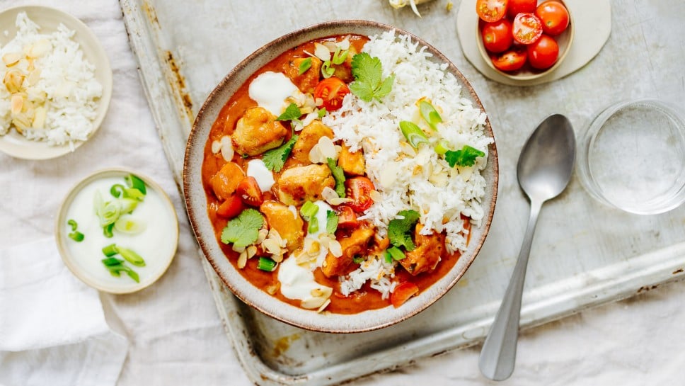 Hähnchen Tikka Massala mit Reis