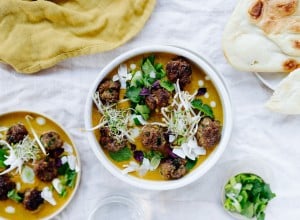 SPAR Mahlzeit Kofta Curry mit Naan Brot