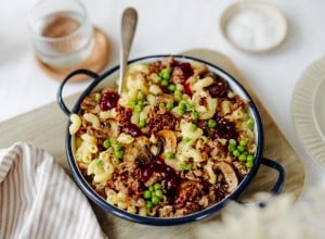 SPAR Mahlzeit Jägerpfanne mit Erbsen