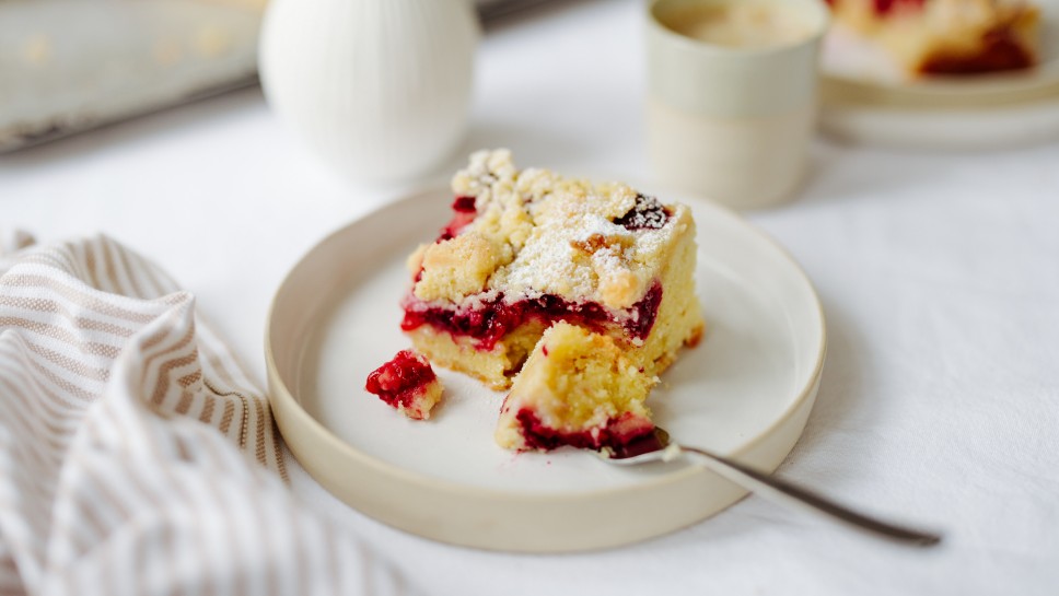 SPAR Mahlzeit Pudding Himbeer-Streuselkuchen