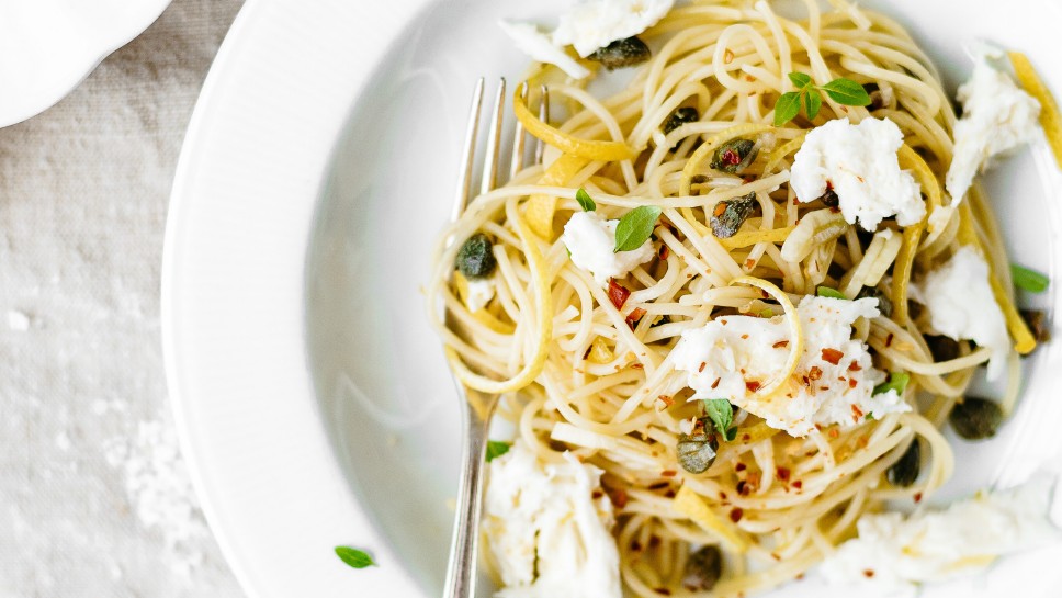 SPAR Mahlzeit Zitronen-Pasta-mit-Mozzarella