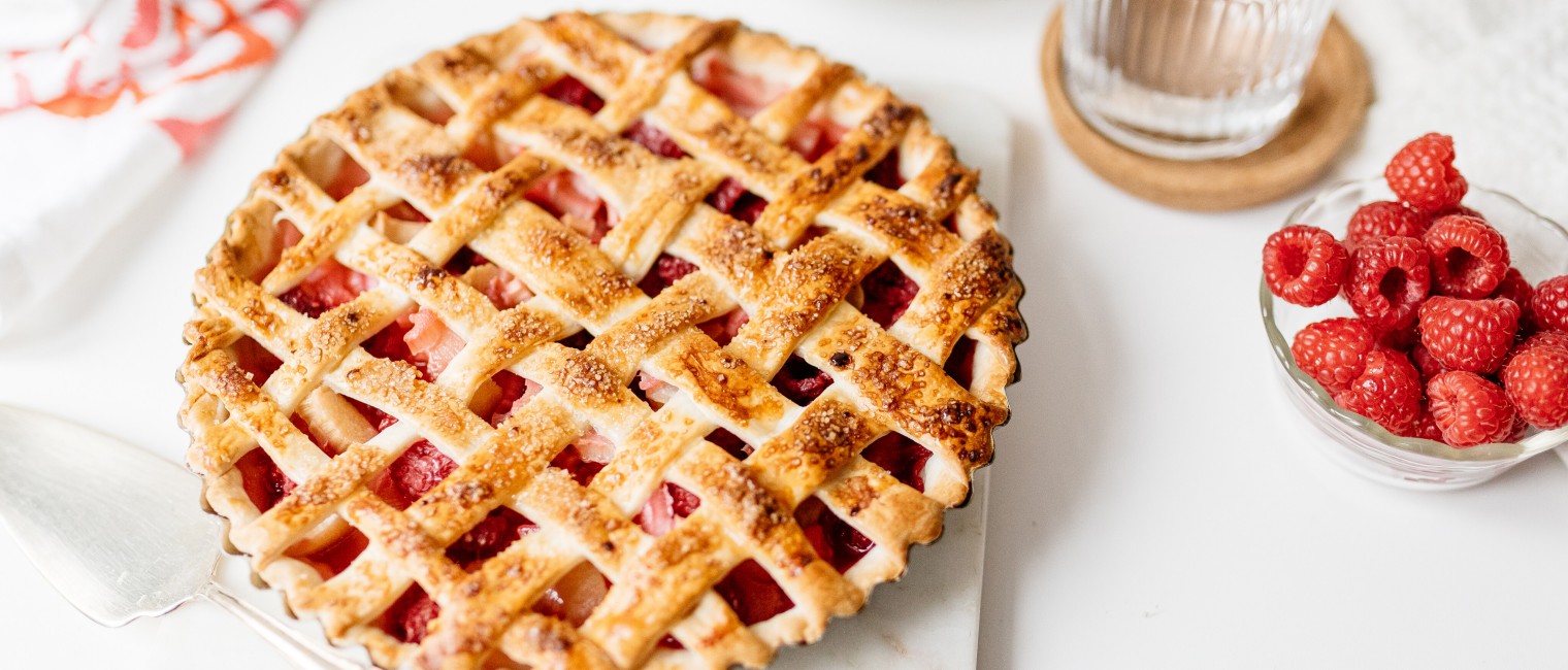 SPAR Mahlzeit Rhabarber Himbeer Pie