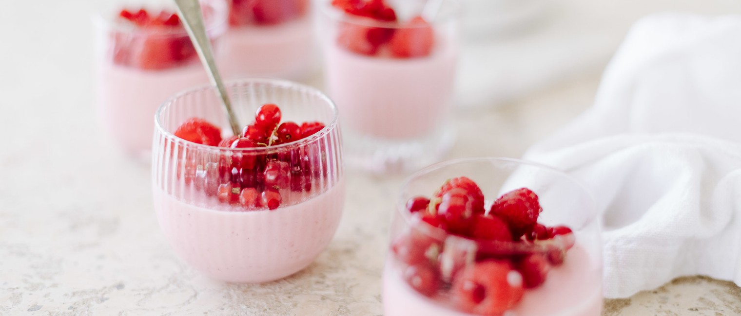 SPAR Mahlzeit Ribisel Panna Cotta