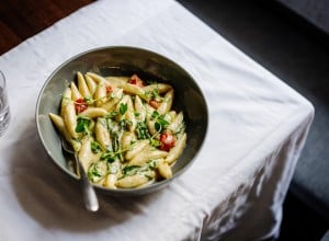 Schupfnudeln mit Spinat 