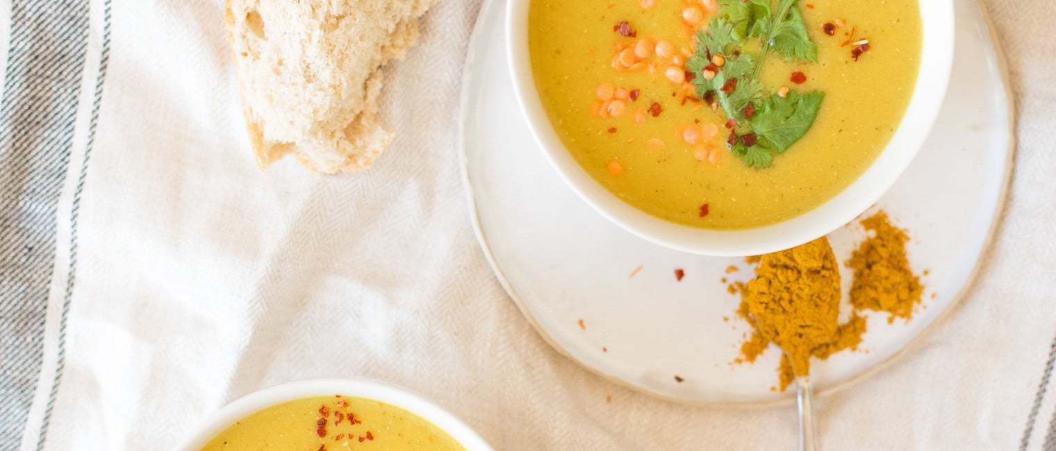 SPAR Mahlzeit Linsencremesuppe-mit-curry