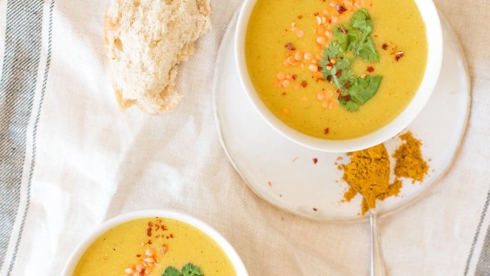SPAR Mahlzeit Linsencremesuppe-mit-curry