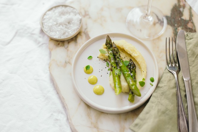 SPAR Mahlzeit Spargel Kartoffelcreme Hollandaise