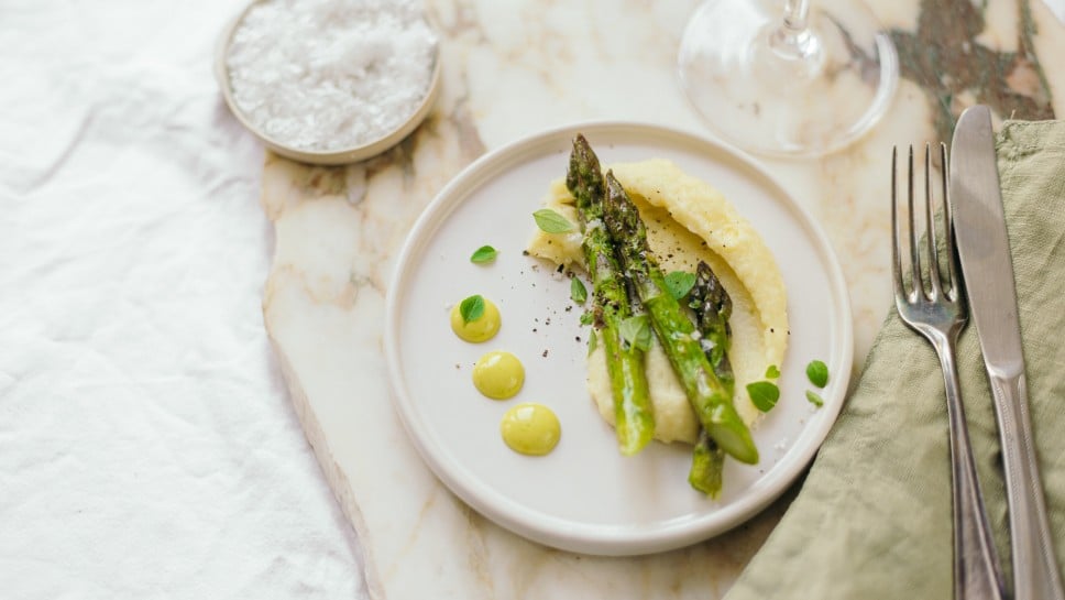 SPAR Mahlzeit Spargel Kartoffelcreme Hollandaise