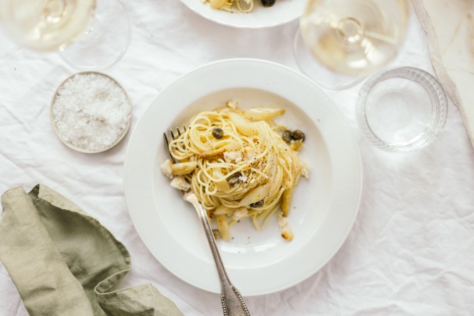 SPAR Mahlzeit Spargelpasta Kapern