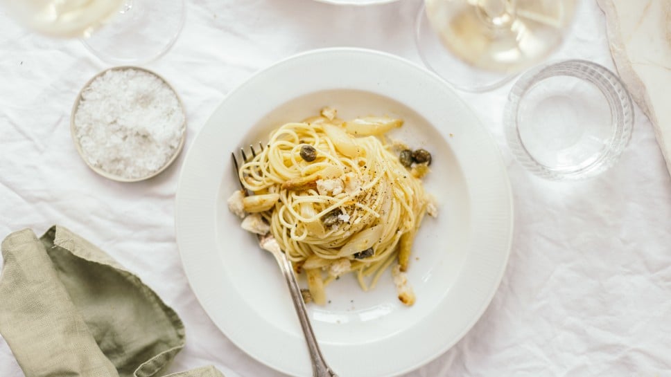 SPAR Mahlzeit Spargelpasta Kapern
