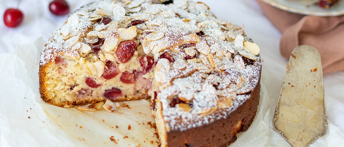 SPAR Mahlzeit Kirschenkuchen mit Mandeln