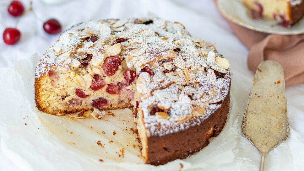 SPAR Mahlzeit Kirschenkuchen mit Mandeln