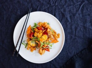 Knuspriges Hühnchen Süß Sauer