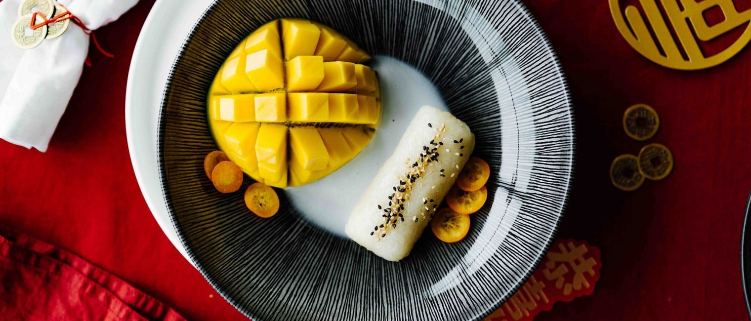 Klebreis mit Mango