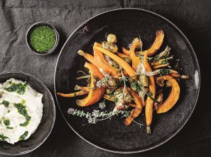 SPAR Mahlzeit Herbstliches Ofengemüse mit Blumenkohlpüree