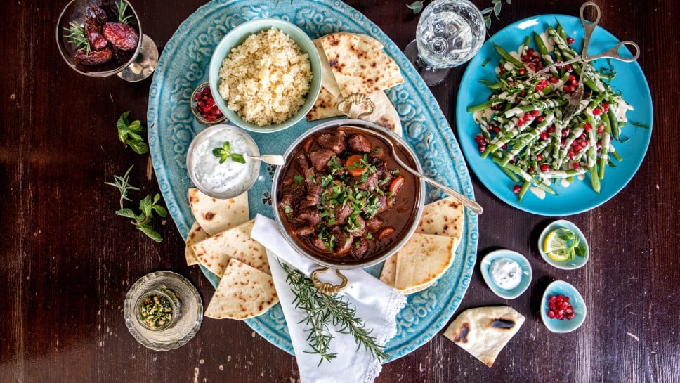 SPAR Mahlzeit Lammragout mit Minzjoghurt