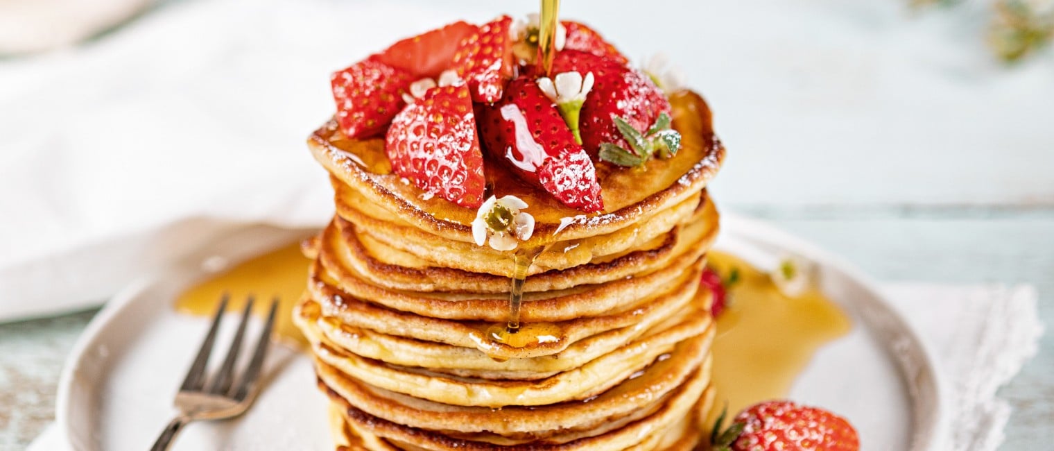 SPAR Mahlzeit Pancakes mit Erdbeeren