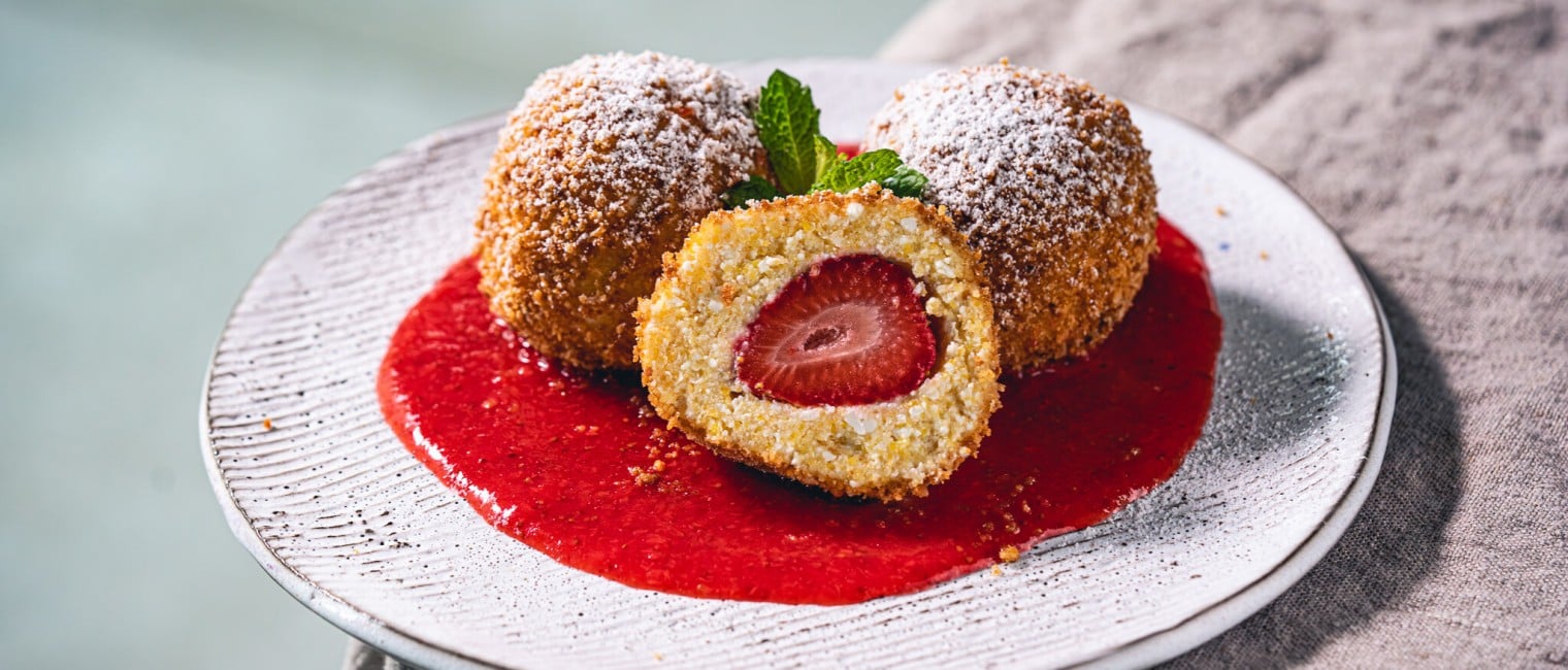 Erdbeer-Topfenknödel
