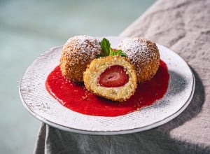 Erdbeer-Topfenknödel