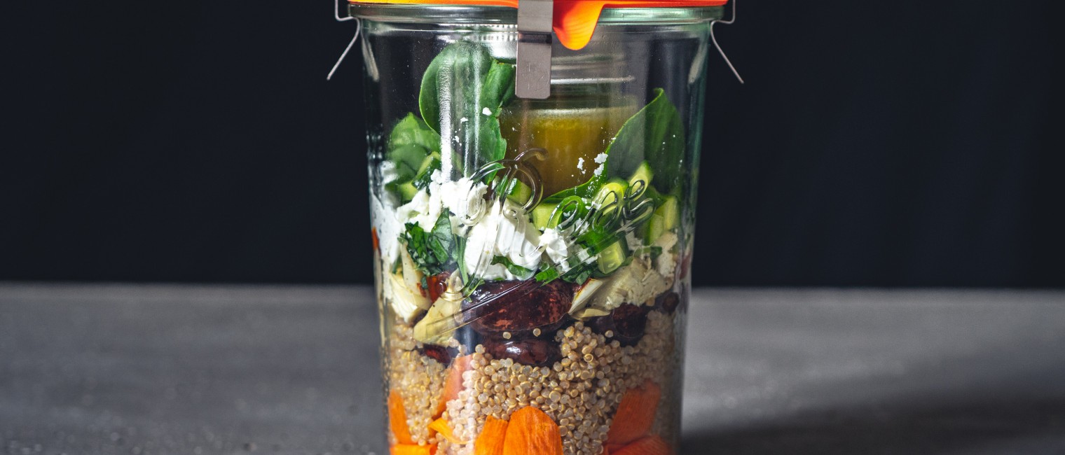 SPAR Mahlzeit Mediterraner Salat im Glas