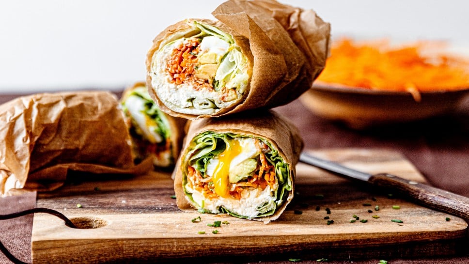 Schneller Salatwrap