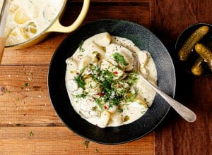 Einbrenn Dill Erdäpfel und Gurke