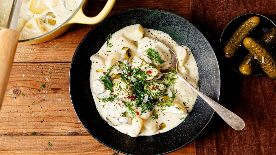 Einbrenn Dill Erdäpfel und Gurke