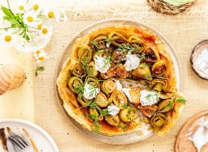 Schnelle Lauch Tarte Tatin