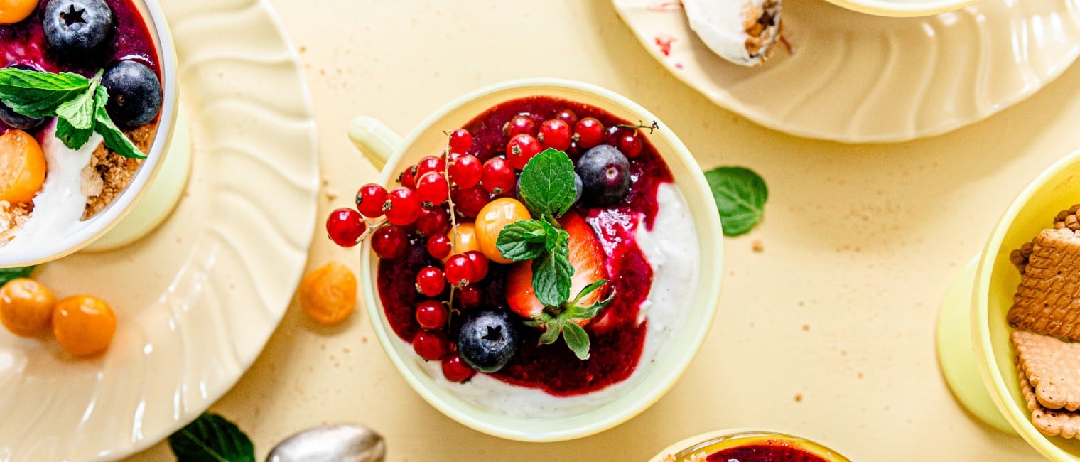 No-Bake Skyr Cheesecake im Glas
