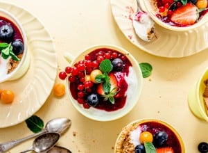 No-Bake Skyr Cheesecake im Glas