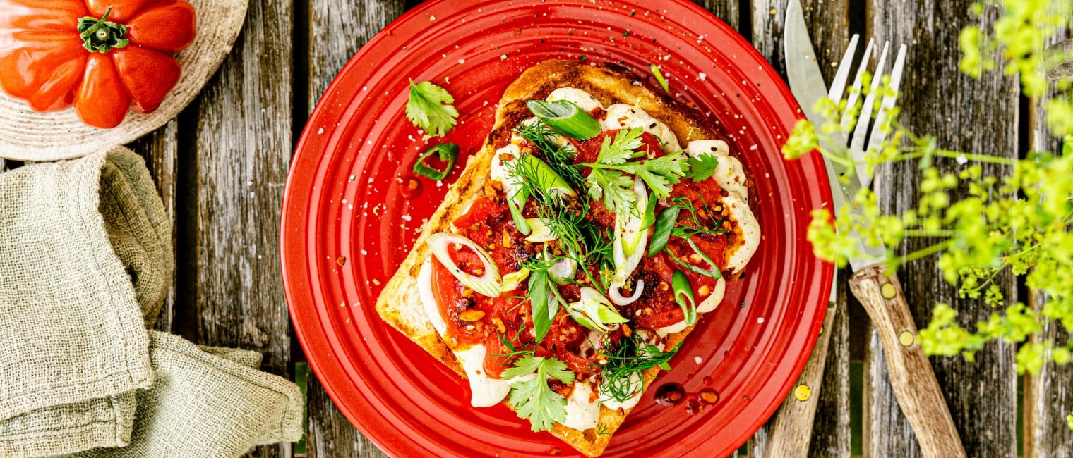 Whipped Tahini Tofu Toast